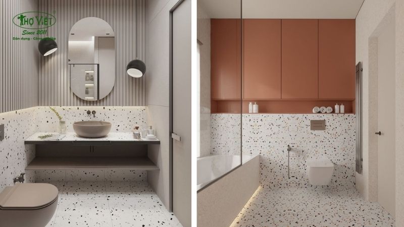 Mẫu nhà vệ sinh gạch Terrazzo 3