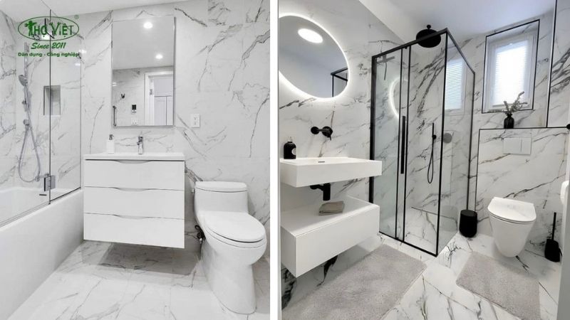 Mẫu nhà vệ sinh vân đá Marble 2