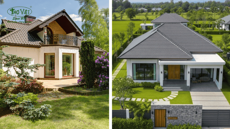 Mẫu nhà vườn cấp 4 đơn giản (1 Tầng)