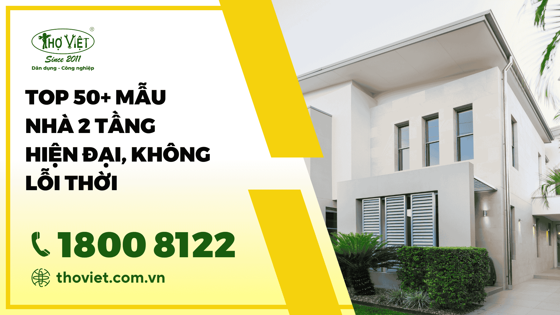 TOP 50+ mẫu nhà 2 tầng hiện đại, không lỗi thời