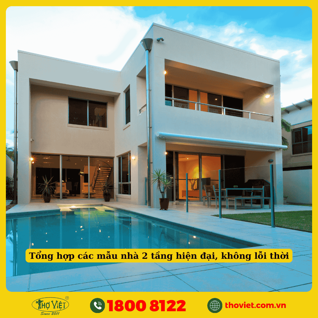 Tổng hợp các mẫu nhà 2 tầng hiện đại, không lỗi thời