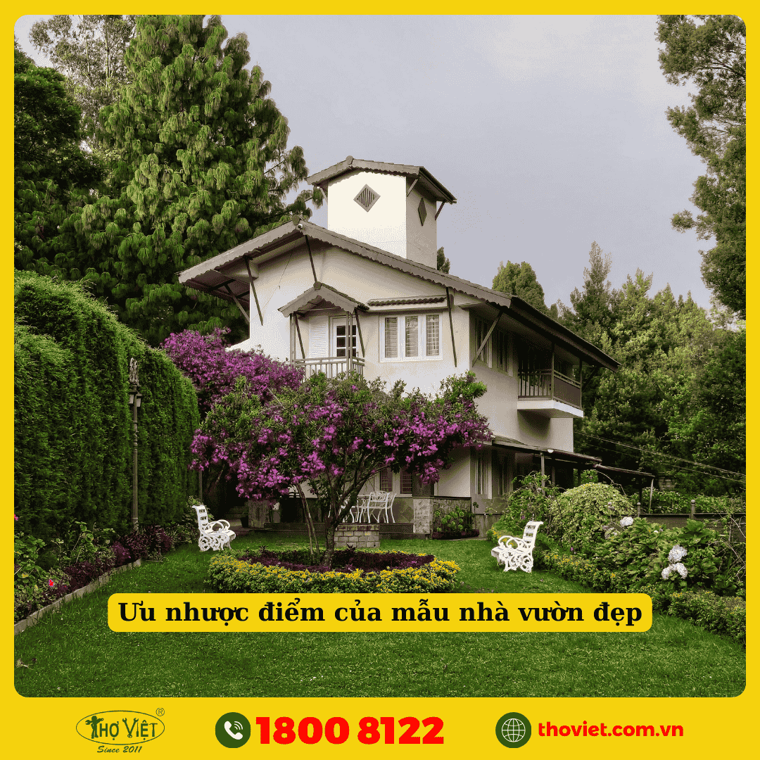 Ưu nhược điểm của mẫu nhà vườn đẹp