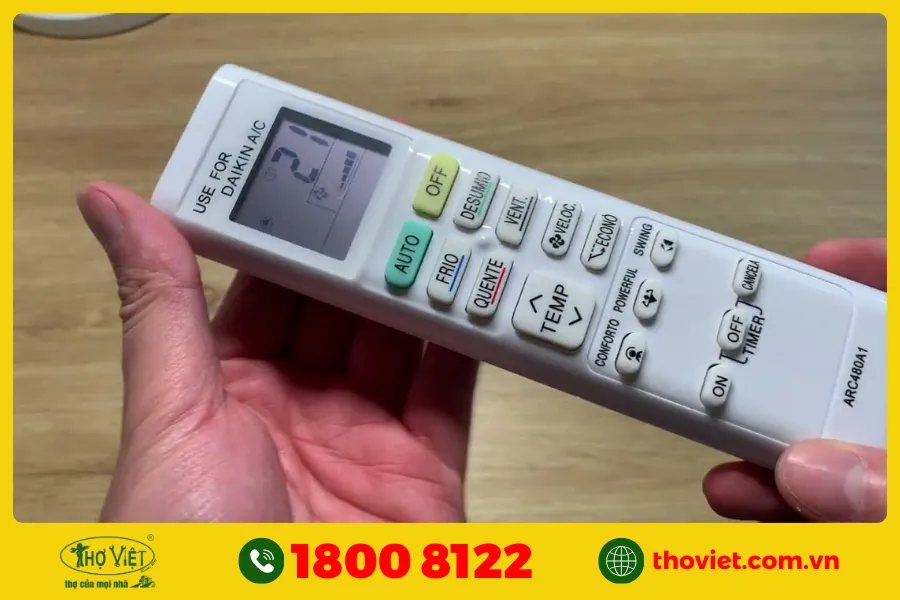 Hướng dẫn tháo điều khiển điều hoà Daikin