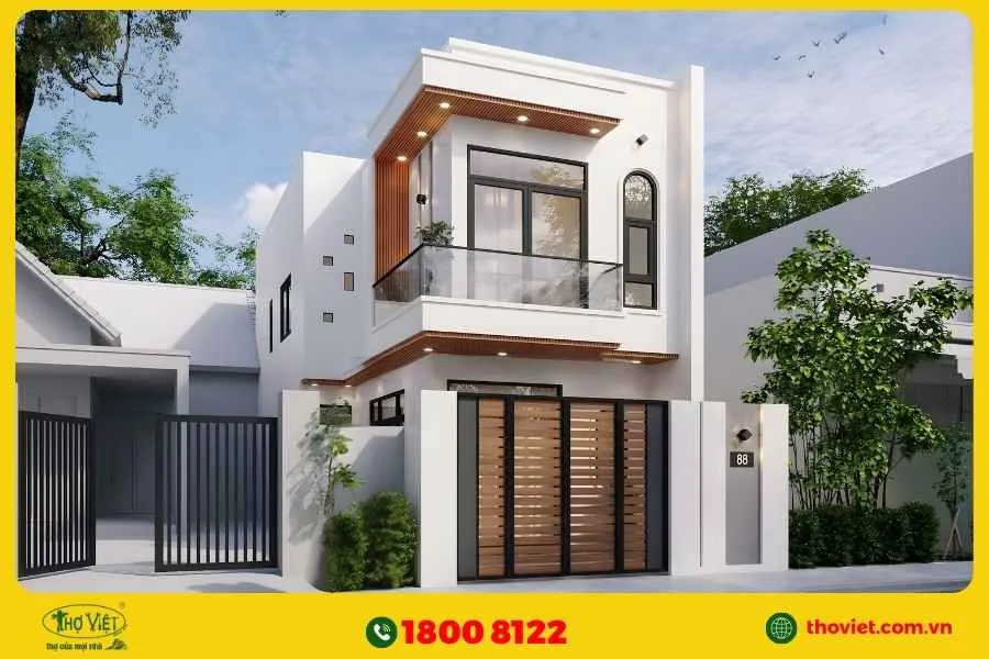 Đặc trưng mẫu nhà phố 2 tầng mặt tiền 5m