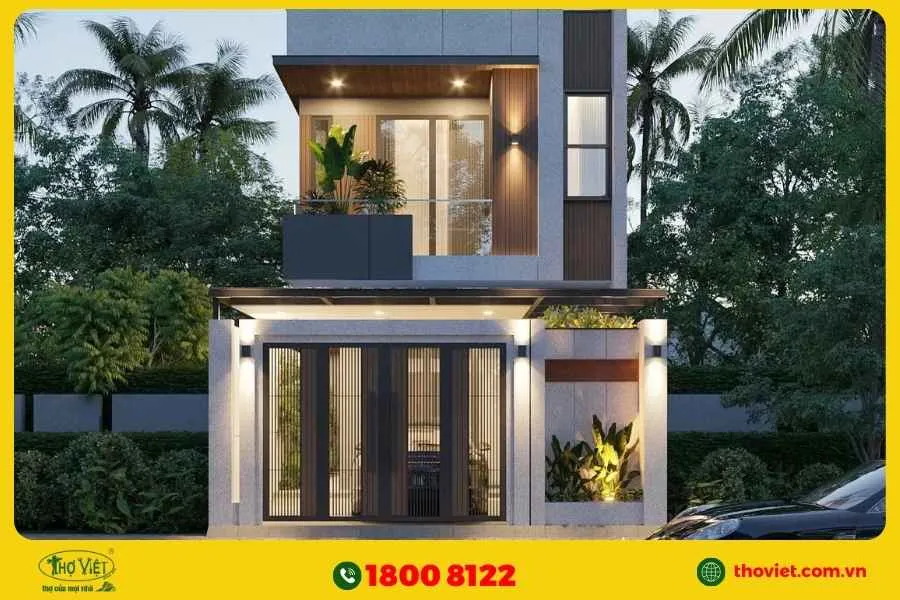 Lưu ý khi chọn mẫu nhà 2 tầng mặt tiền 6m 