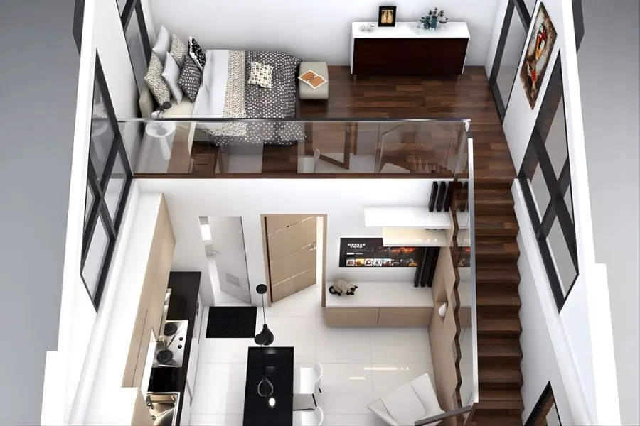 Lưu ý về chiều cao gác lửng