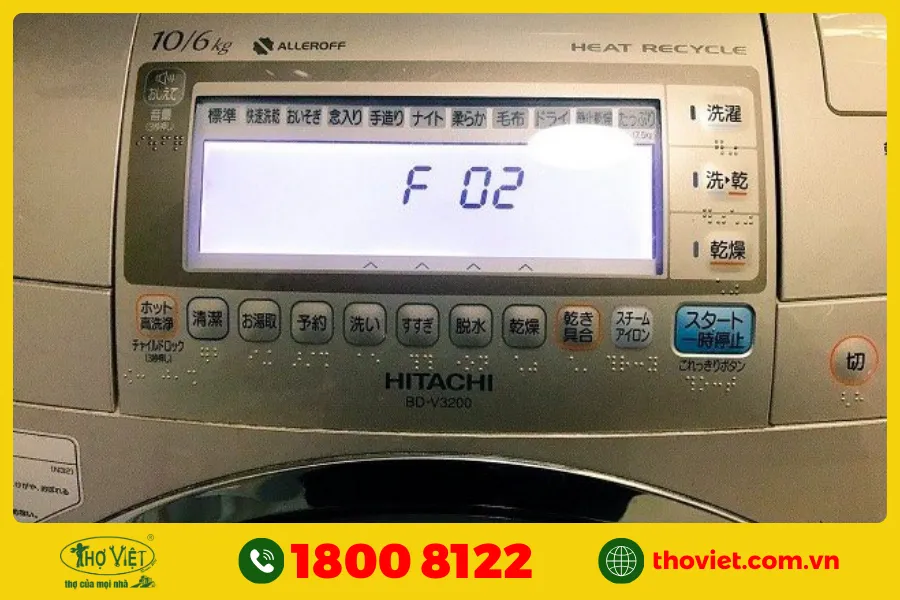 Bảng mã lỗi C máy giặt Hitachi