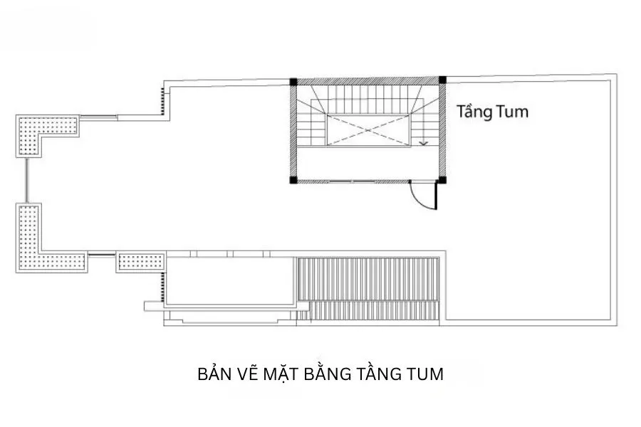 Mặt bằng tầng tum