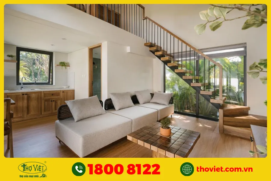 Mẫu cầu thang đẹp nhà ống số 14