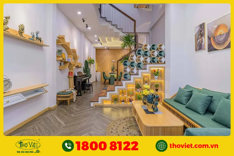 Mẫu cầu thang nhà ống 4m số 5
