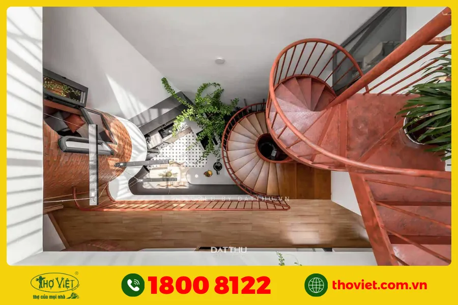 Mẫu cầu thang nhà ống 4m số 10