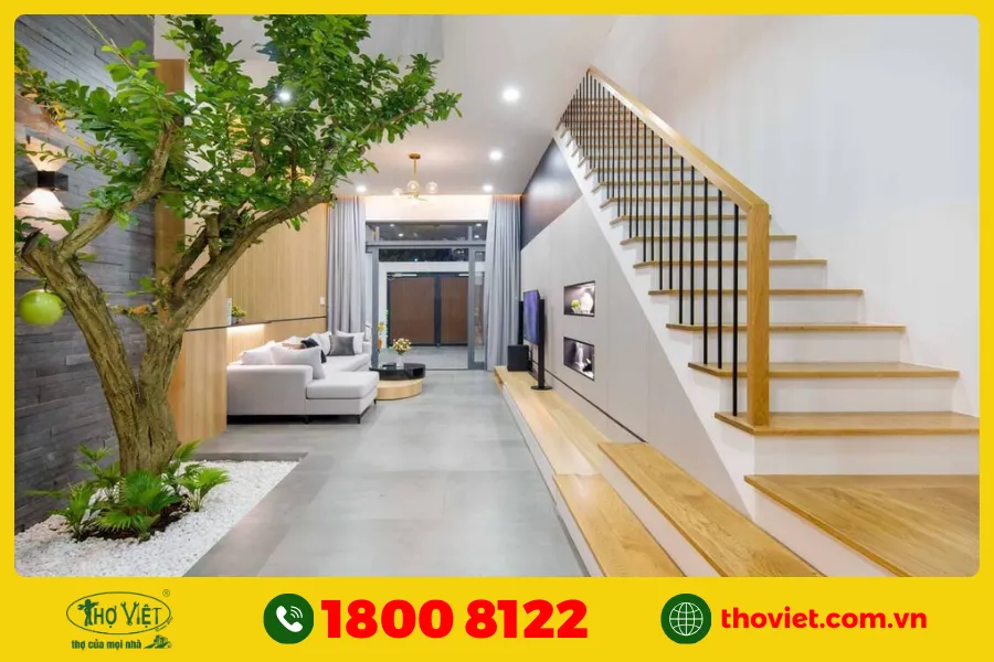 Mẫu cầu thang nhà ống 4m số 11