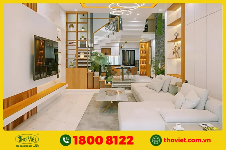 Mẫu cầu thang nhà ống 4m số 1
