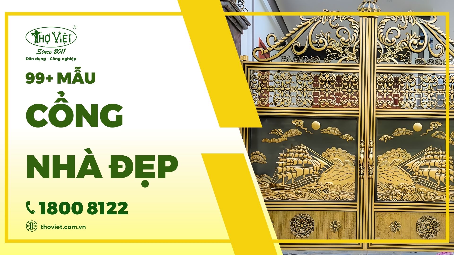 Tổng hợp các mẫu cổng nhà đẹp, hiện đại và hợp phong thủy