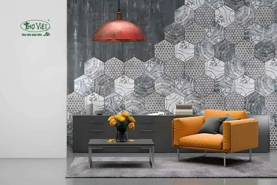 Mẫu gạch men trang trí họa tiết, hoa văn
