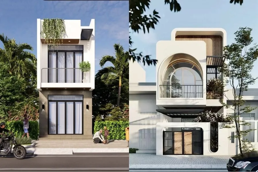 Mẫu nhà 1 trệt 1 lầu 5×15m có gác lửng