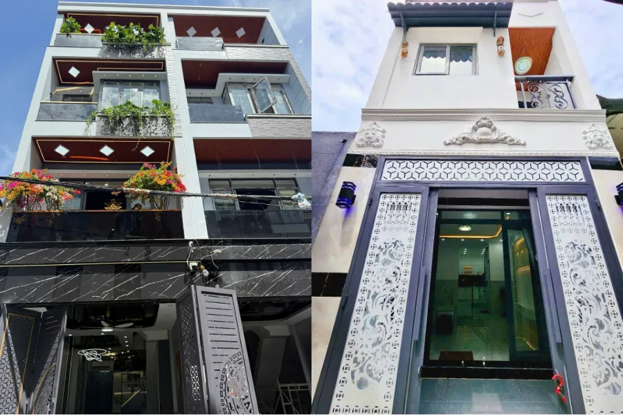 mẫu nhà 2 tầng mặt tiền 4m số 6