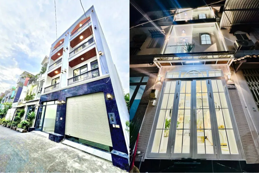 mẫu nhà 2 tầng mặt tiền 4m số 9