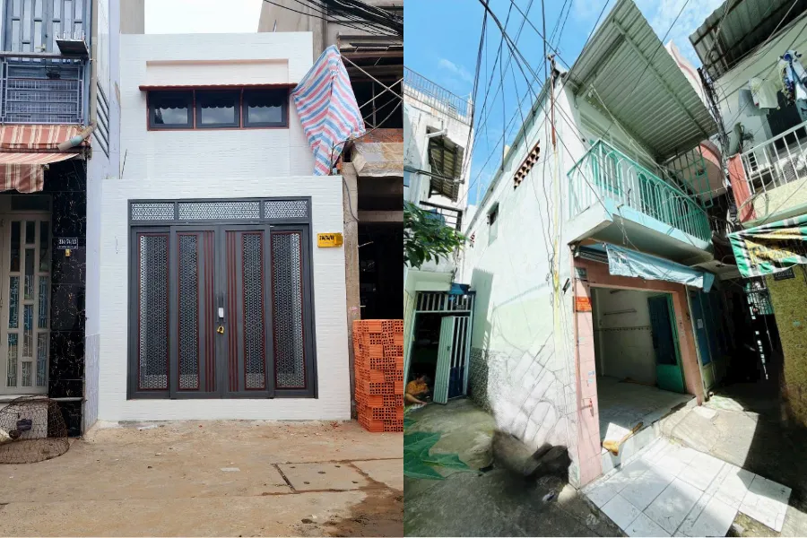 mẫu nhà 2 tầng mặt tiền 4m số 2