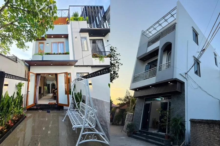 Mẫu nhà 2 tầng tum mặt tiền 6m 
