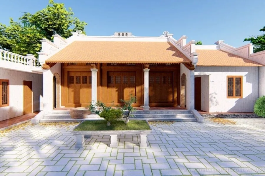 Nhà ba gian 2 chái truyền thống 