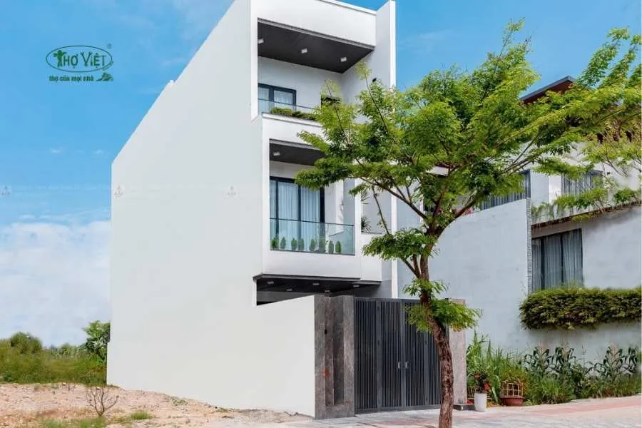 Mẫu nhà 3 tầng 5x20m mái bằng