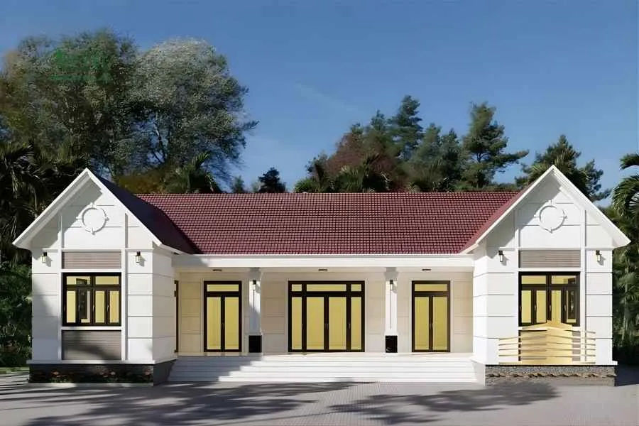 Mẫu nhà ba gian chữ U