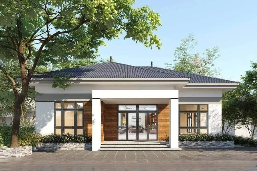 Mẫu nhà ba gian hiện đại