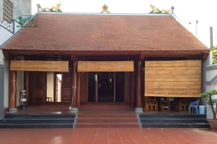 Mẫu nhà ba gian mái ngói truyền thống 