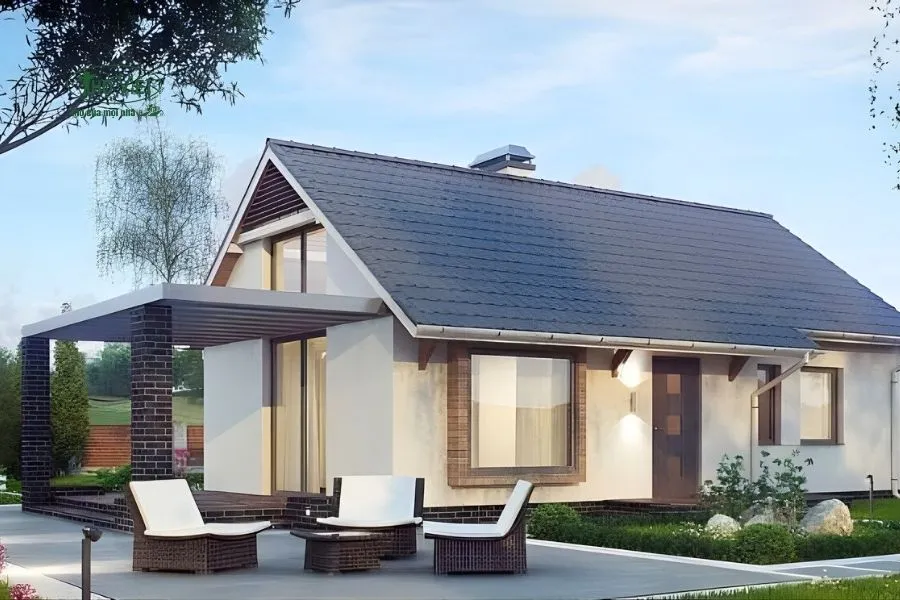 Mẫu nhà cấp 4 50m2 giá 100 triệu