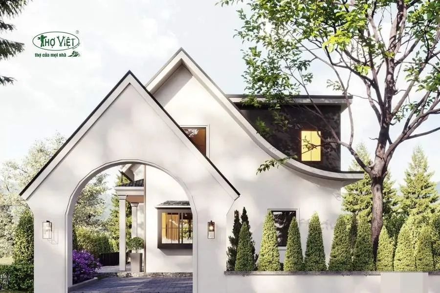 Mẫu nhà cấp 4 5×20 kiểu Bắc Âu