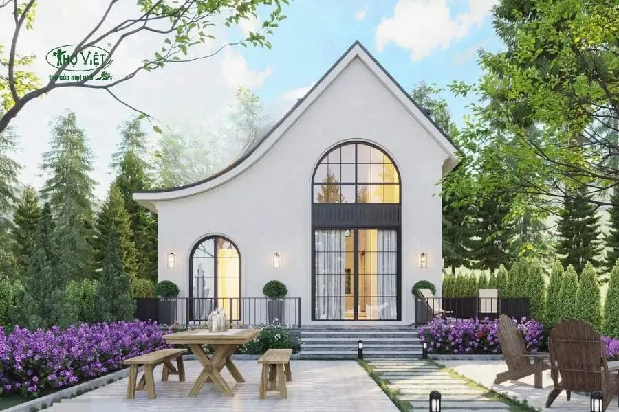 Mẫu nhà cấp 4 5×20 kiểu Bắc Âu