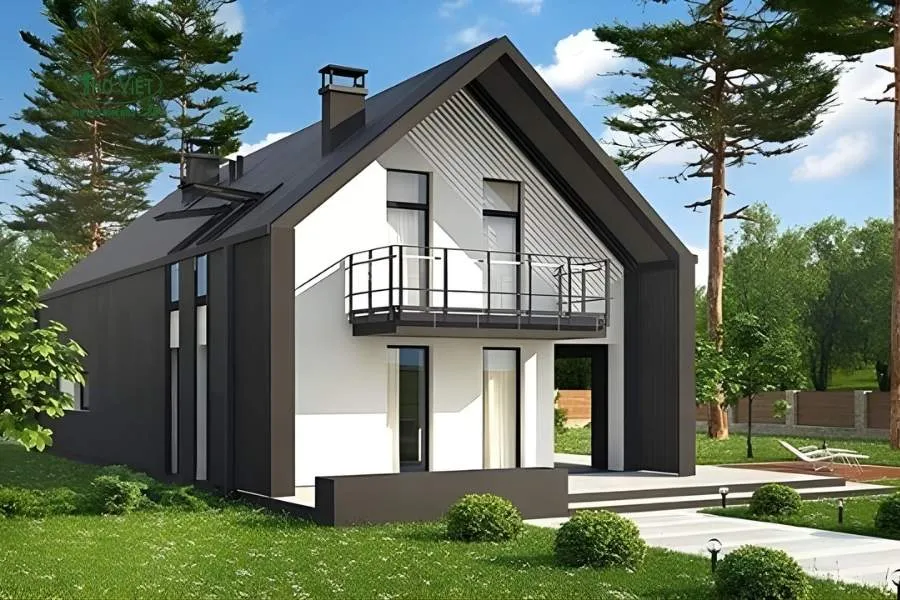 Mẫu nhà cấp 4 5×20 kiểu Châu Âu