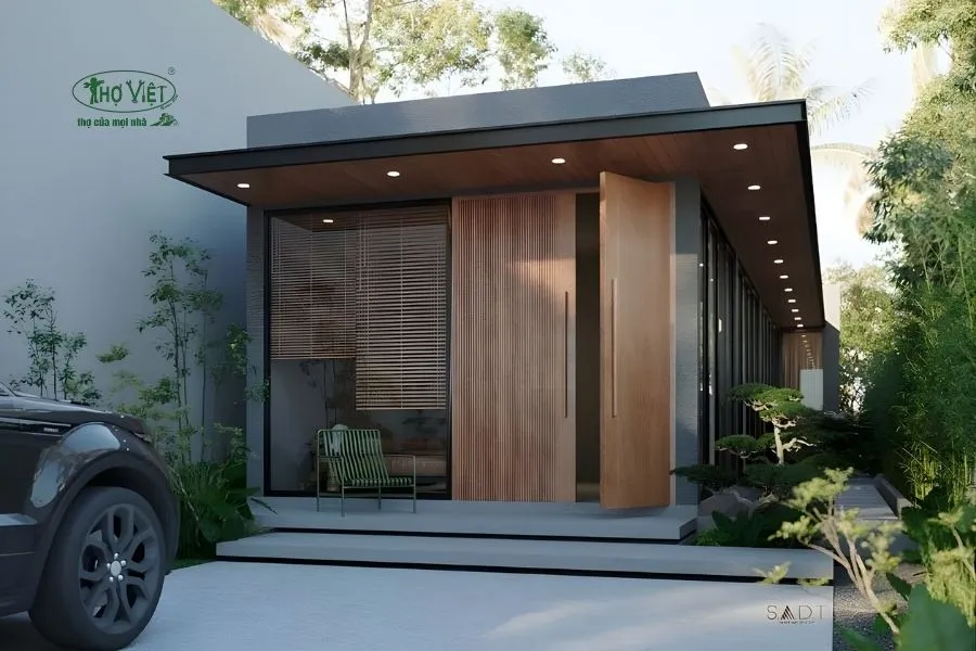 Mẫu nhà cấp 4 5×20 kiểu Pháp