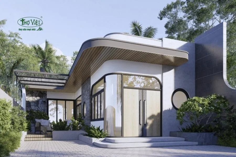 Mẫu nhà cấp 4 chữ L