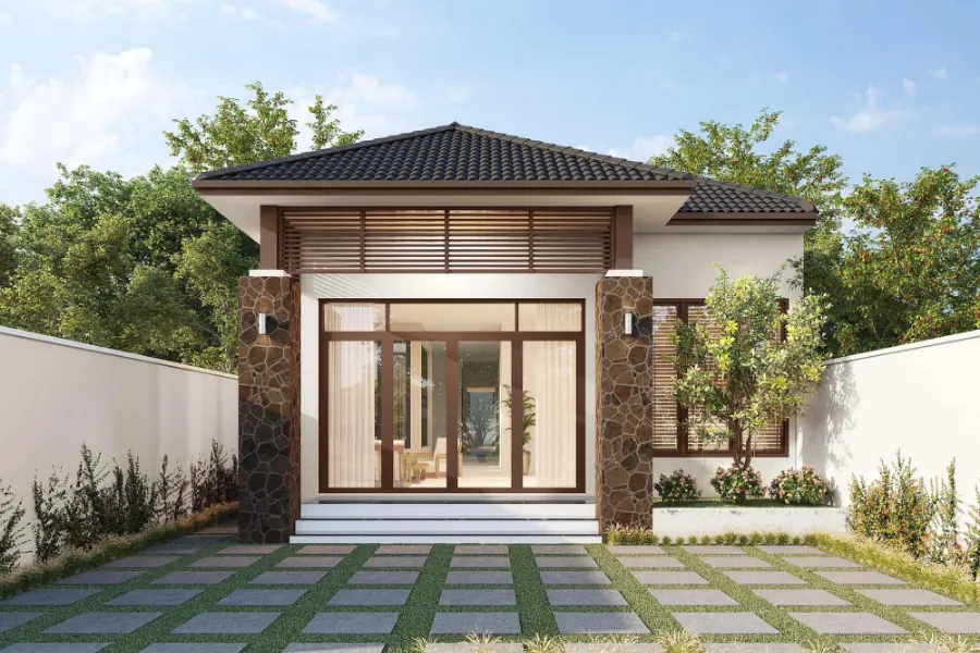 Mẫu nhà cấp 4 đẹp số 9