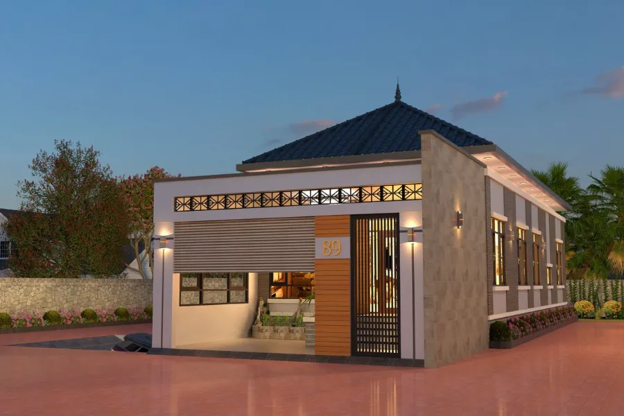 Mẫu nhà cấp 4 đẹp số 14