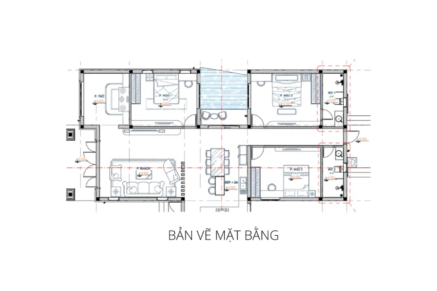 Bản vẽ mẫu nhà cấp 4 đẹp số 2
