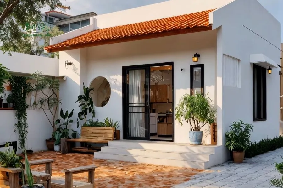 Mẫu nhà cấp 4 giá 100 triệu có sân vườn