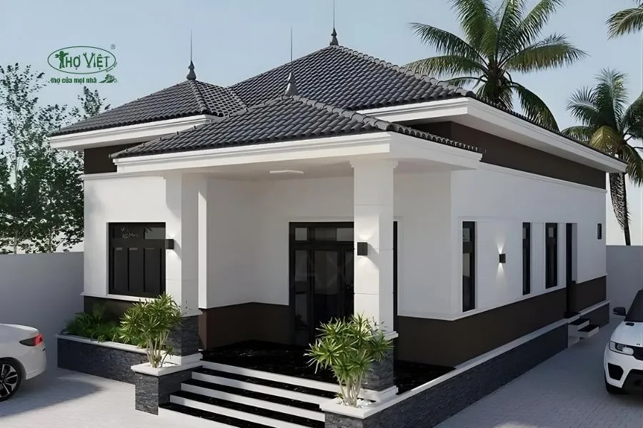 Mẫu nhà cấp 4 giá rẻ 100 triệu 55m2