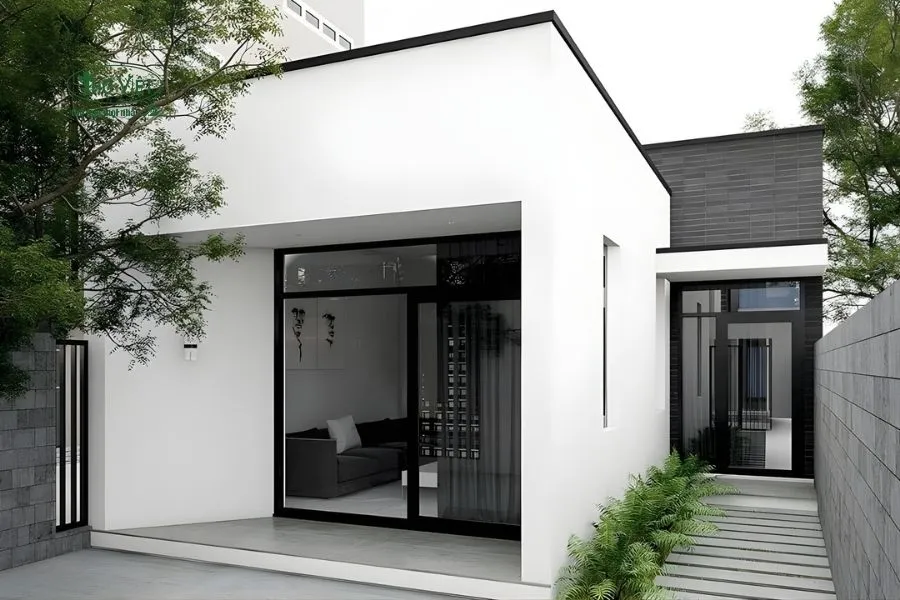Mẫu nhà cấp 4 mái bằng
