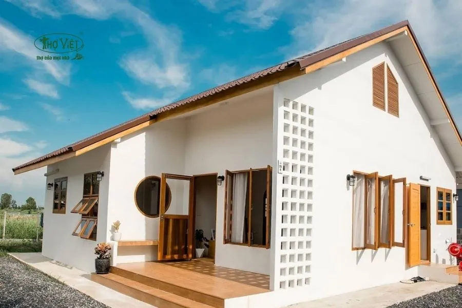 Mẫu nhà cấp 4 mái Thái 100 triệu