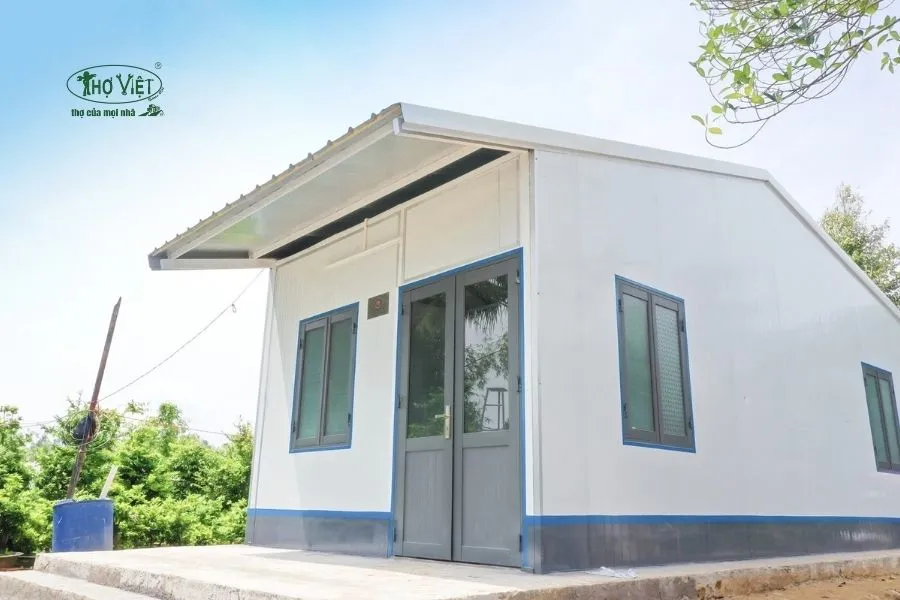 Mẫu nhà cấp 4 mái tôn 100 triệu