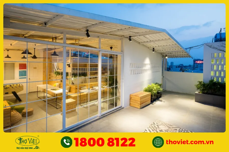 Mẫu nhà có sân thượng đẹp số 17