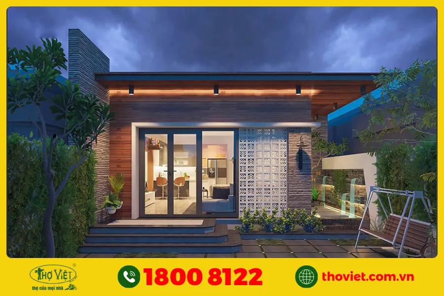 Mẫu nhà đẹp 1 tầng