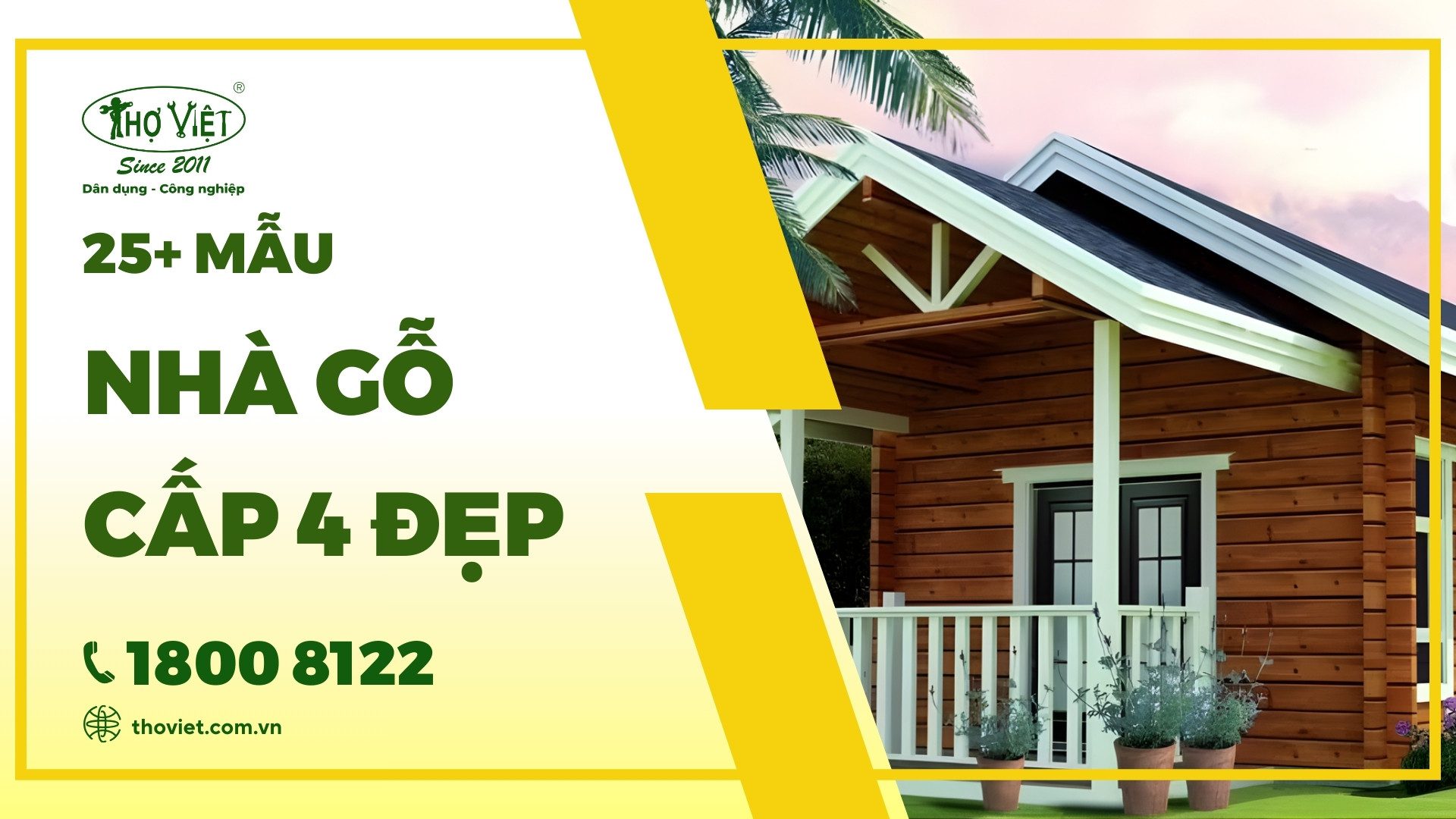 Tổng hợp hơn 25 mẫu nhà gỗ cấp 4 đẹp và hiện đại nhất hiện nay.