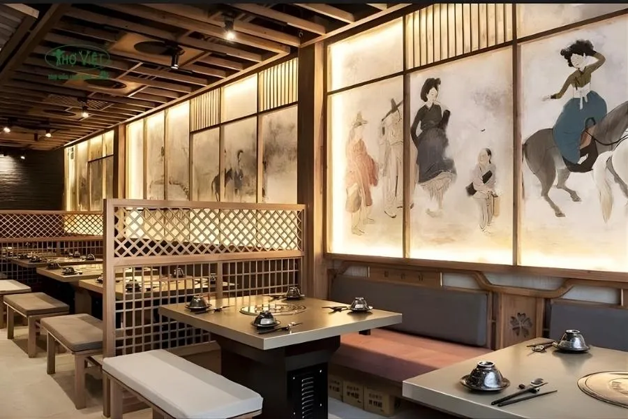 Mẫu nhà hàng kiểu Hàn Quốc