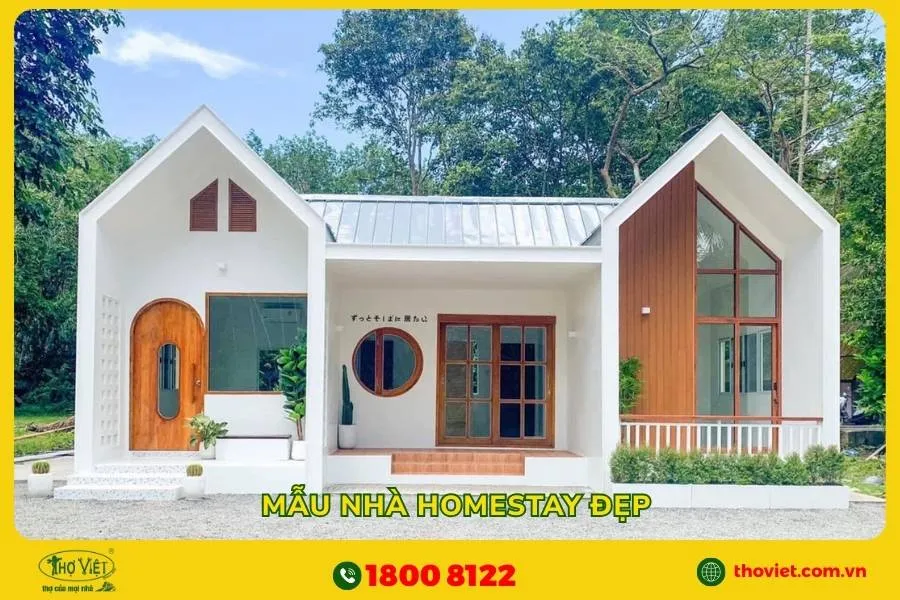 Mẫu nhà homestay đẹp