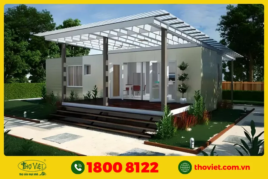 Nhà lắp ghép 2 tầng bằng tấm Panel