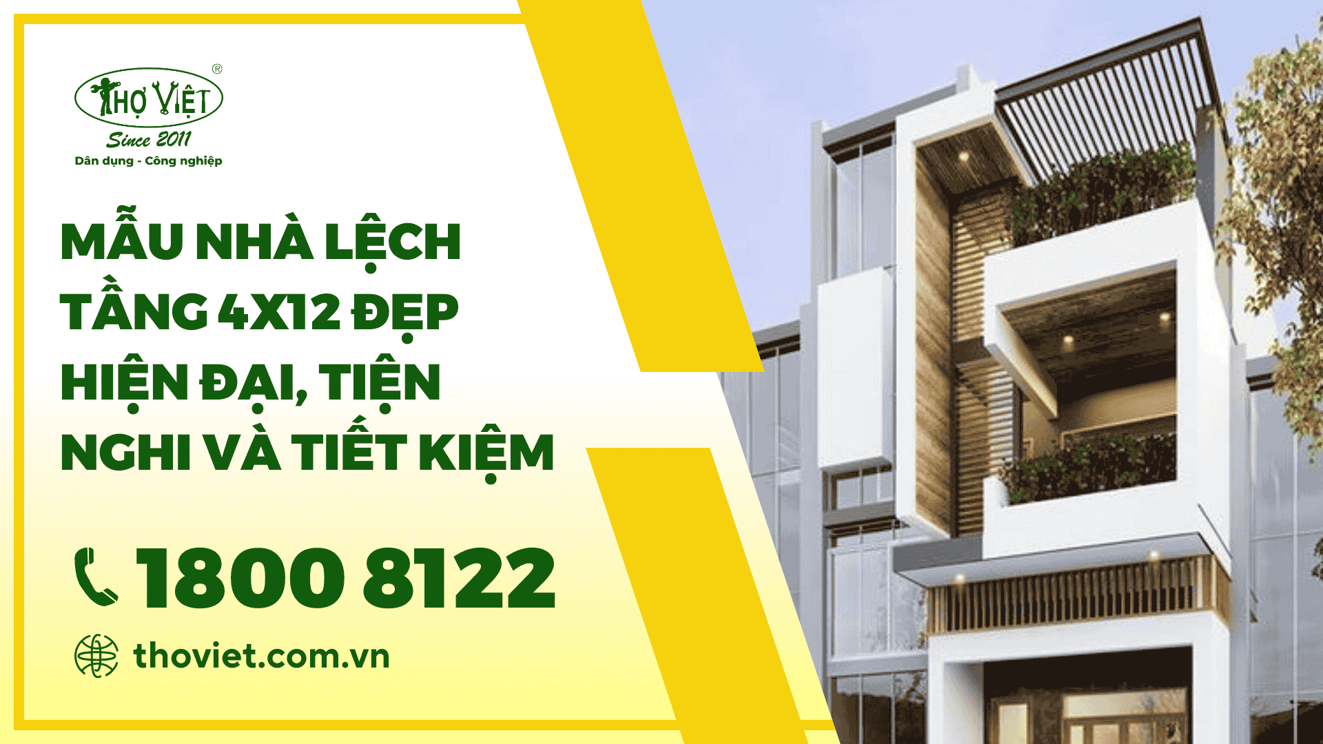 mẫu nhà lệch tầng 4x12
